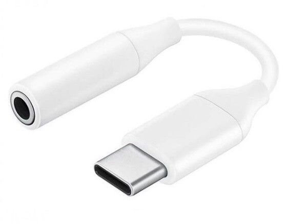 Type-C till 3,5 m.m Adapter Vit