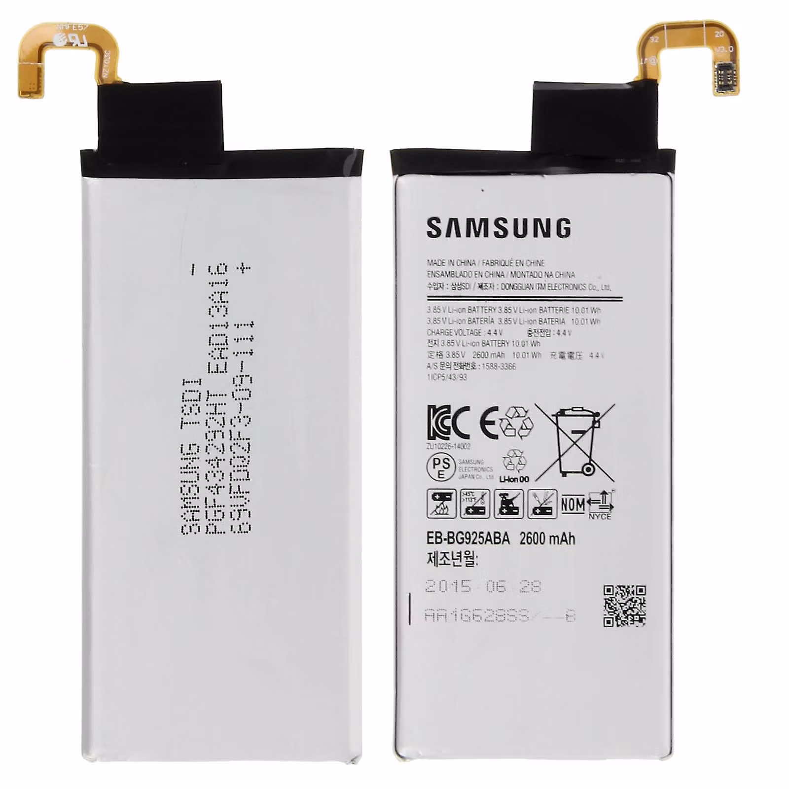 SAMSUNG GALAXY S6 Edge G925F Batteri 2600mAh
