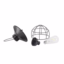 Lampa Solcell på pinne, rund