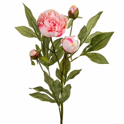 Konstgjord Pion 65 cm Rosa