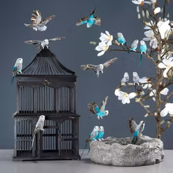 Undulat/Fågel  Flygande