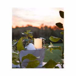 Batteridrivet LEDljus med dansande låga