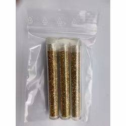Glitter guld, 3-pack