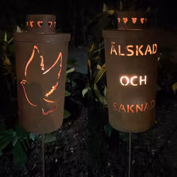 Gravlykta med motiv Duva