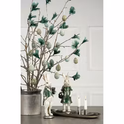 Fjäderblommor mörk grönblå (Frakt 10.00)