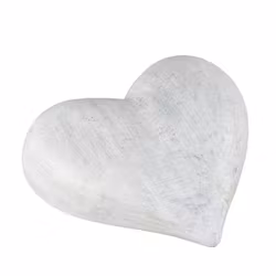 Skrivbart hjärta 10cm ljusgrå