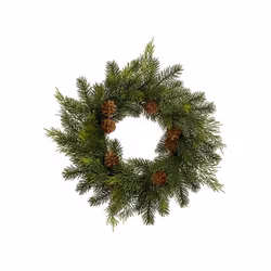 Granriskrans med kottar