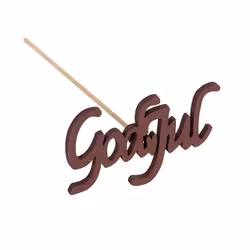 God Jul skylt/stick, röd