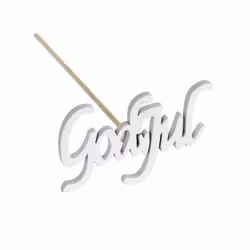 God Jul skylt/stick, vit