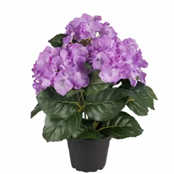 Konstgjord Hortensia 30cm Lila