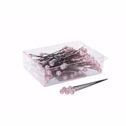 Pärlnål Rosa 6mm 20-pack