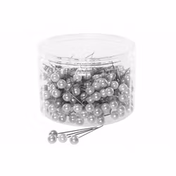 Pärlnål Vit 10mm 20-pack