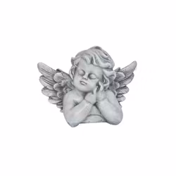 Ängel grå Gravdekoration