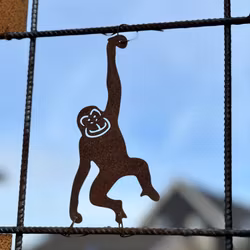 Klättrande Apa, skylt till armeringsnät