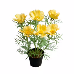 Konstgjord Rosenskära Gul 40cm