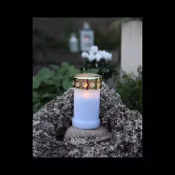 Batteridrivet LED gravljus vitt