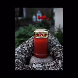 Batteridrivet LED gravljus rött