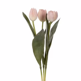 Konstgjord Tulpan 3-pack Blekrosa