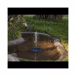 Solcellsfontän med LED – för fågelbad och små dammar