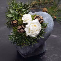 Planteringshjärta Betong 16cm