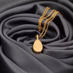 Urna askflaska hängsmycke – guld