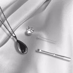 Urna askflaska hängsmycke – svart