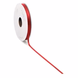 Satin 3mm dubbelsidig Röd 50meter