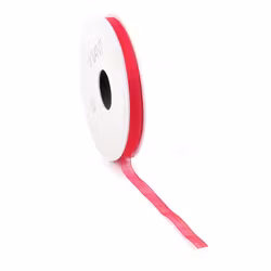 Band 7mm Organza Röd 50meter