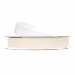 Band 15mm Organza Creme 5meter