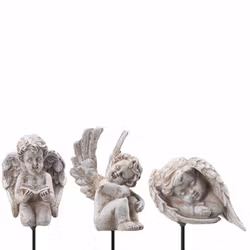 Ängel på stick – med bok i handen