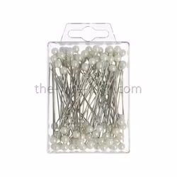 Pärlnål Vit 6mm 100st