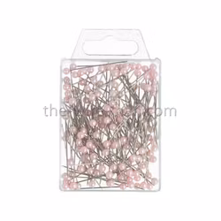 Pärlnål Rosa 4mm 150st