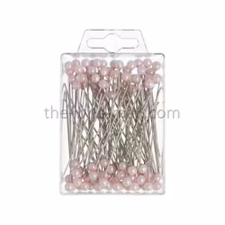 Pärlnål Rosa 6mm 100st