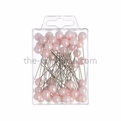 Pärlnål Rosa 10mm 50st