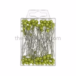 Pärlnål Grön 6mm 100st