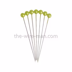 Pärlnål Grön 6mm 100st