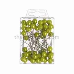 Pärlnål Grönt 10mm 50st