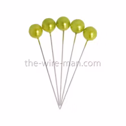 Pärlnål Grönt 10mm 50st