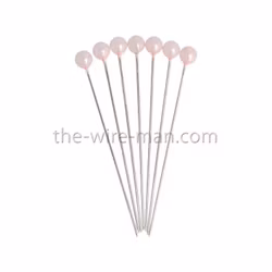 Pärlnål Rosa 6mm 20-pack