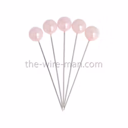 Pärlnål Rosa 10mm 20-pack