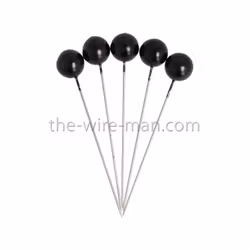Pärlnål Svart 10mm  20-pack