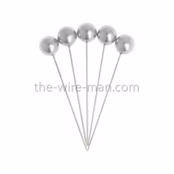 Pärlnål Silver 10mm 20-pack