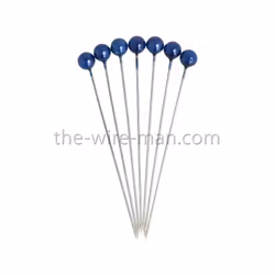 Pärlnål Blå 6mm 20-pack