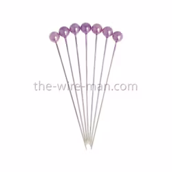Pärlnål Lila 6mm 20-pack
