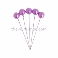 Pärlnål Lila 10mm 20-pack