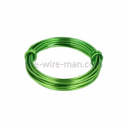 Aluminiumtråd grön 3m