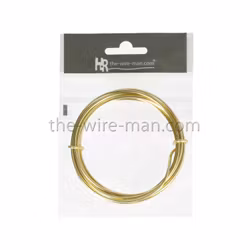 Aluminiumtråd guld 3m