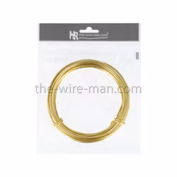 Aluminiumtråd guld 12m