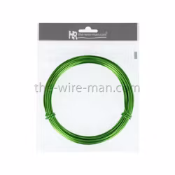 Aluminiumtråd grön 12m