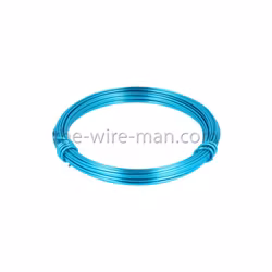 Aluminiumtråd turkos 12m